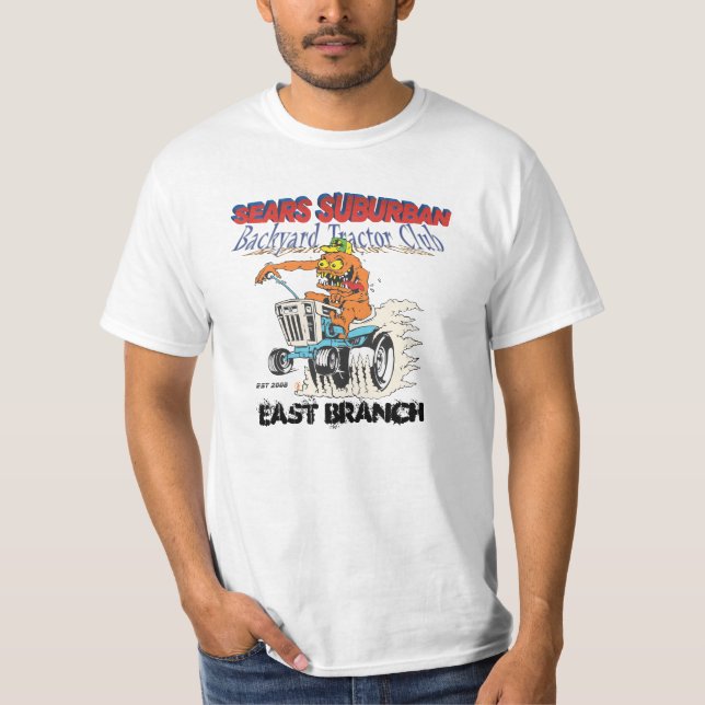 Sears Suburban Backyard Tractor Club East Branch T-Shirt (Front)