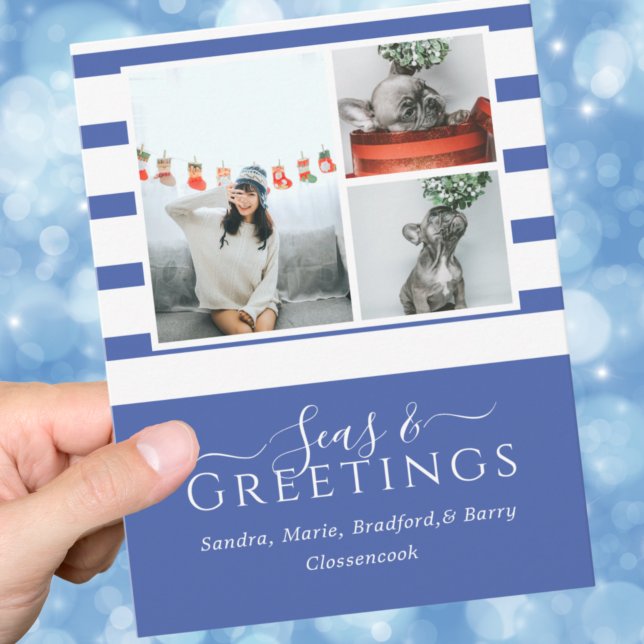 Seas and Greetings  Blue 3 Photo Christmas (Creator Uploaded)