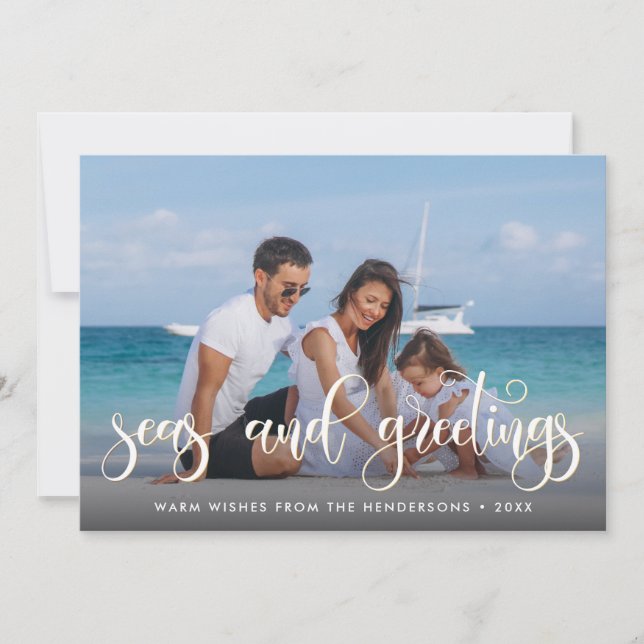 Seas And Greetings | Holiday Photo (Front)