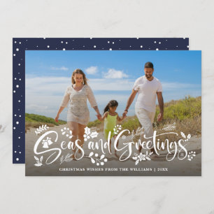 Seas And Greetings   Nautical Holiday Photo