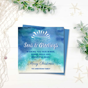 Seas and Greetings Nautical Ocean Beach Holiday