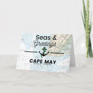 Seas & Greetings Chart- Cape May Holiday Card