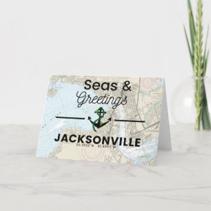 Seas & Greetings Chart- Jacksonville Holiday Card