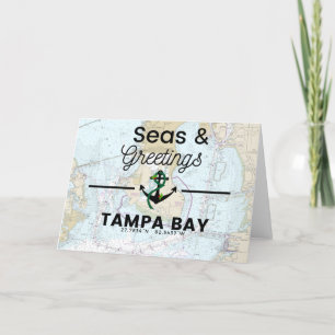 Seas & Greetings Chart- Tampa Bay Holiday Card