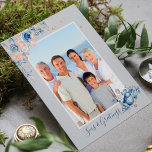 Seas & Greetings Christmas Nautical Chic Photo Postcard<br><div class="desc">This modern Christmas Postcard features a watercolor frame of seashells and soft pink and blue flowers surrounding your favourite photo with the text "Seas & Greetings" and your personalised message on the reverse in modern typography #christmas #christmascards #personalizedholidaycards #stationery #seasonalcards #cards #postcards #greetingcards #personalised #personalizedcards #photocards #nautical #marine #seas #ocean...</div>