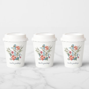Seas & Greetings Nautical Christmas Paper Cups
