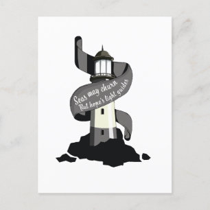 Seas may churn, but hope's light guides invitation postcard