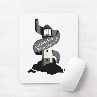 Seas may churn, but hope's light guides mouse mat