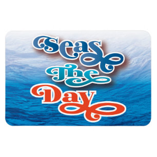 Seas The Day Beach Cruise Ship Travel Magnet
