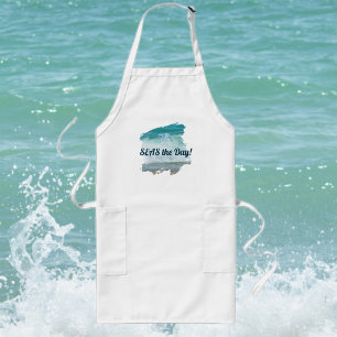 Seas the Day Breaking Wave Coastal Long Apron