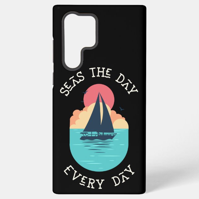 Seas the day every day Black Samsung Phone Case (Back)