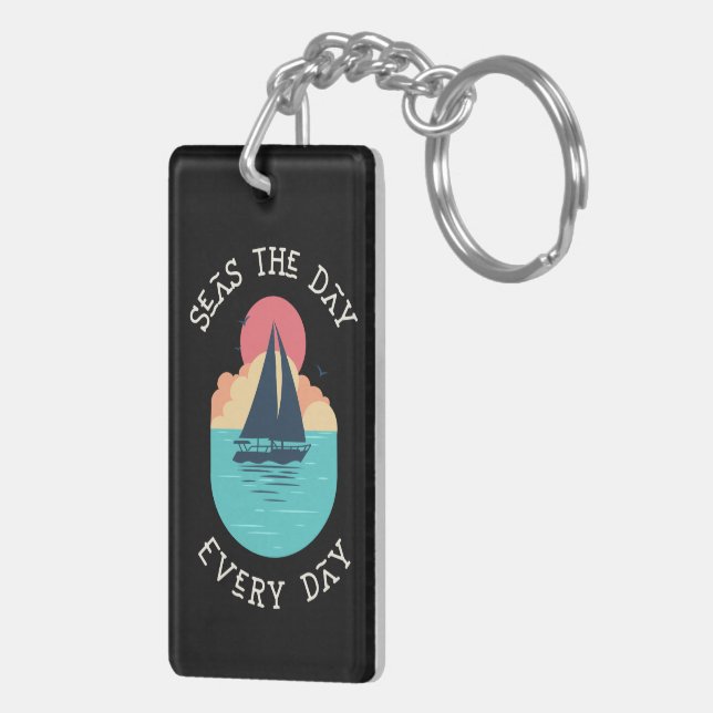 Seas the Day Everyday / Beach Life Key Ring (Back Right)