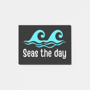 Seas The Day Funny Ocean Post-it Notes