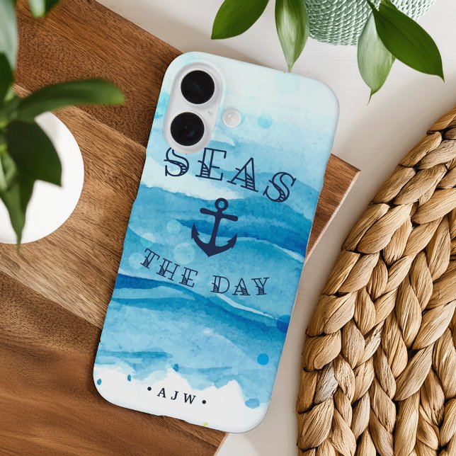 Seas the Day | Monogram Case-Mate iPhone Case (Creator Uploaded)