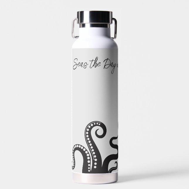 Seas the Day Octopus Thermal Water Bottle (Front)