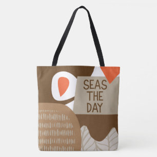 Seas the Day Shoulder Tote Bag