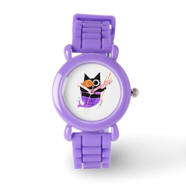 Seas the Day – Wanda the Cat Kids Watch (Front)