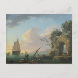 Seascape, 1748 postcard