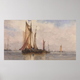 Seascape (1867) Paul Jean Clays (Belgian, 1817-190 Poster