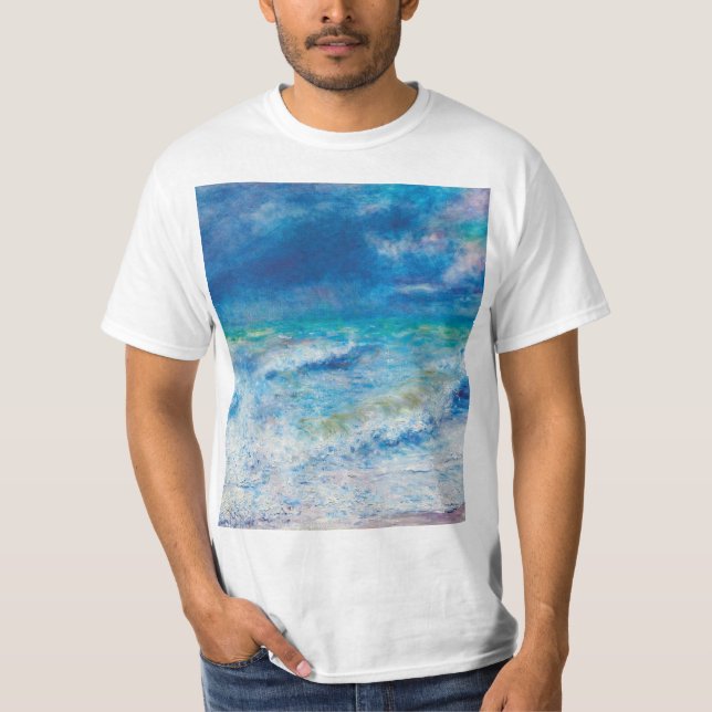 Seascape (1897) by Pierre-Auguste Renoir T-Shirt (Front)