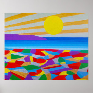 Seascape Acrylic Fine Art Poster
