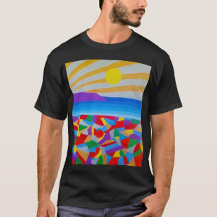 Seascape Acrylic Fine Art T-Shirt