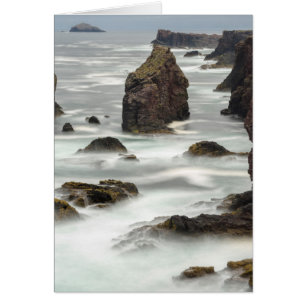 Seascape and sea stacks, Shetland