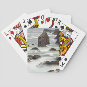 Seascape and sea stacks, Shetland Playing Cards