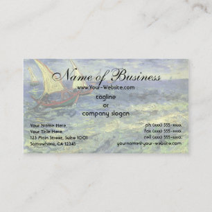 Seascape at Saintes-Maries by Vincent van Gogh Business Card