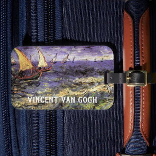 Seascape at Saintes Maries by Vincent van Gogh Luggage Tag