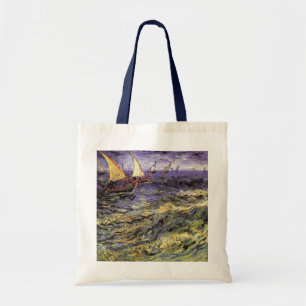 Seascape at Saintes Maries by Vincent van Gogh Tote Bag