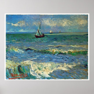 Seascape at Saintes-Maries-de-la-Mer Poster