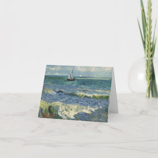 Seascape at Saintes-Maries (F415)Van Gogh Fine Art Card (Front)