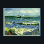 Seascape at Saintes-Maries, painting by Van Gogh Postcard<br><div class="desc">Vincent van Gogh famous painting,  Seascape at Saintes-Maries</div>
