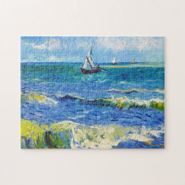 Seascape at Saintes-Maries Vincent Van Gogh Jigsaw Puzzle (Horizontal)