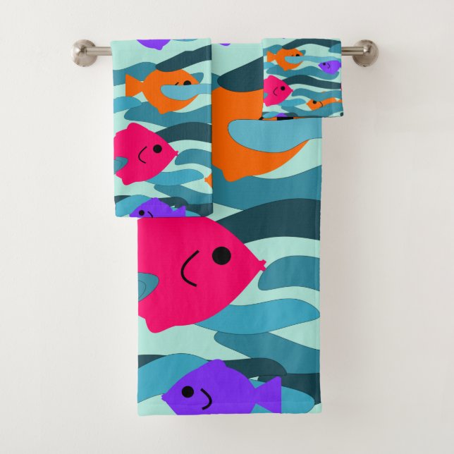 Seascape  bath towel set (Insitu)