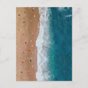 SEASCAPE BEACH SHELLS SUMMER VACATION POSTCARD