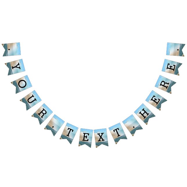 Seascape Beach Wedding Blue Ocean Bunting (All)