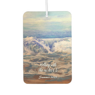 Seascape Blue WAVES Personalize Air Freshener
