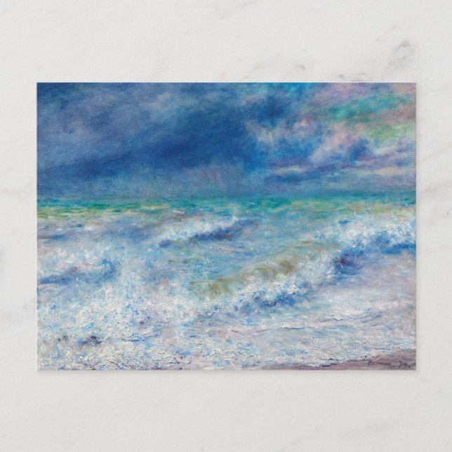 Seascape by Pierre-Auguste Renoir Fine Art Postcard (Front)