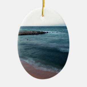 Seascape Ceramic Tree Decoration