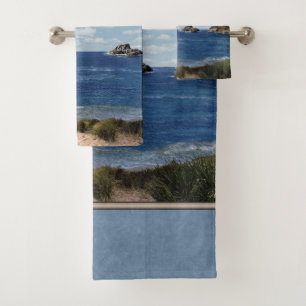 Seascape (customisable) Bathroom Towels