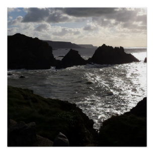 Seascape Evening Poster