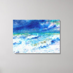Seascape, famous painting by Renoir Canvas Print