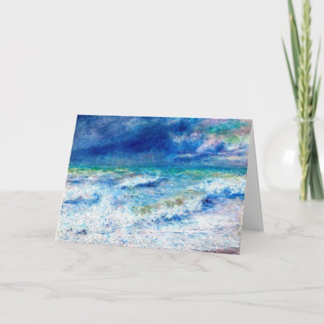 Seascape, famous painting by Renoir Card (Front)