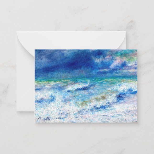 Seascape, famous painting by Renoir Card (Front)