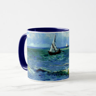 Seascape, fine art painting by van Gogh  Mug