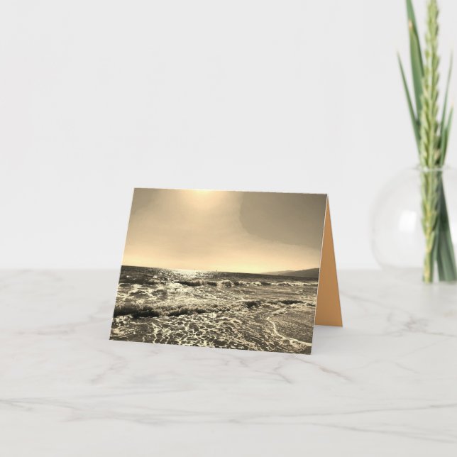 Seascape in Sepia Card  (Front)