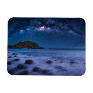 Seascape Lighthouse   Milky Way Lanta Island Krabi Magnet