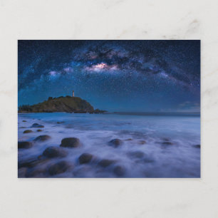 Seascape Lighthouse   Milky Way Lanta Island Krabi Postcard